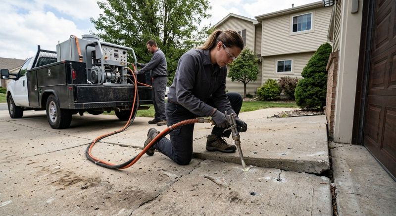 Concrete Lifting in West Des Moines, IA