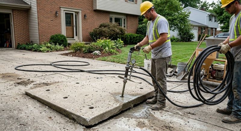 Patio Mudjacking in West Des Moines, IA
